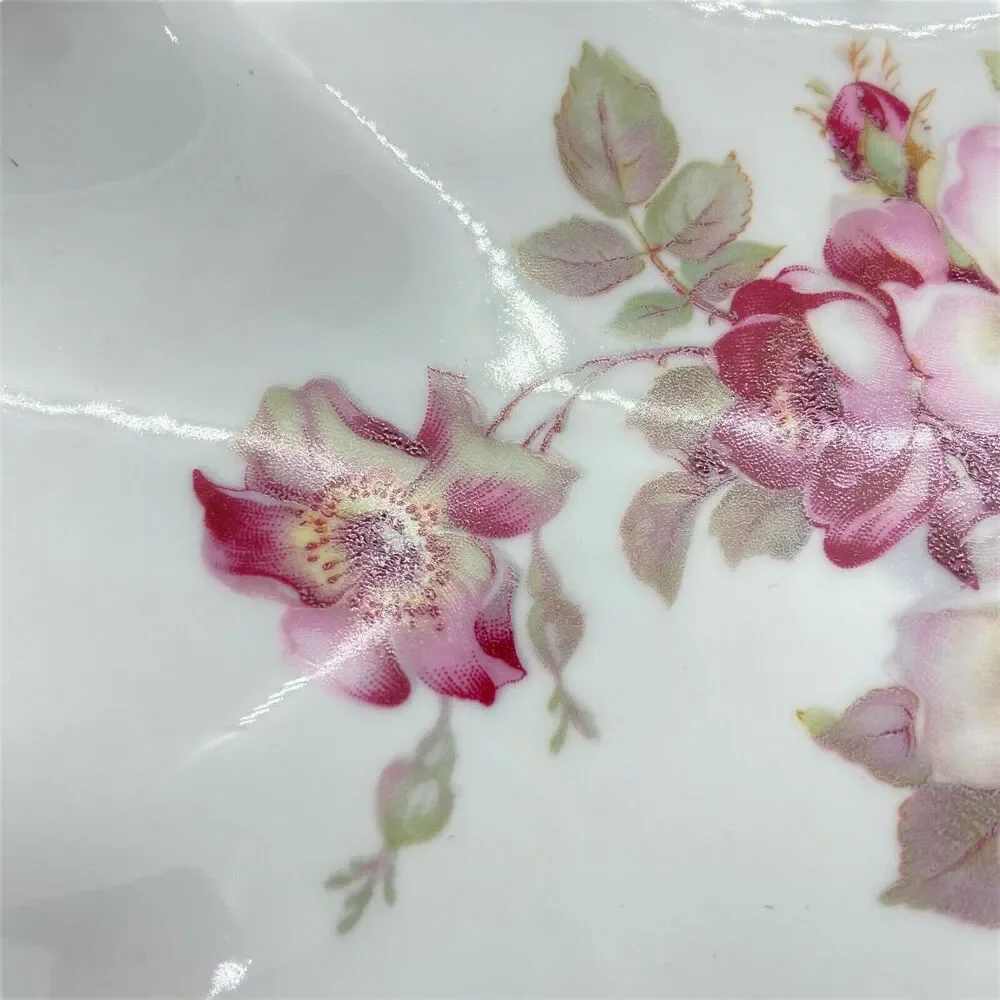 Trinket Nut Dish Vintage Gerold Porzellan Tettau Bavari Floral West Germany